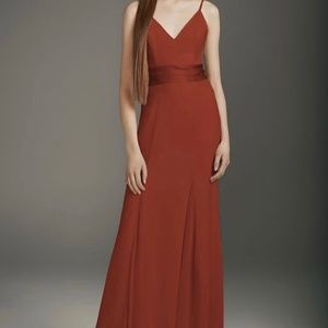 Vera Wang Bridesmaid Dress from David’s Bridal in Cinnamon